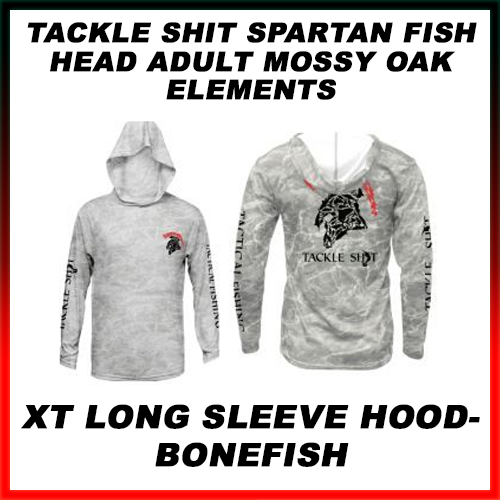 Tackle Shit Spartan Fish Head Adult Mossy Oak Elements XT Long