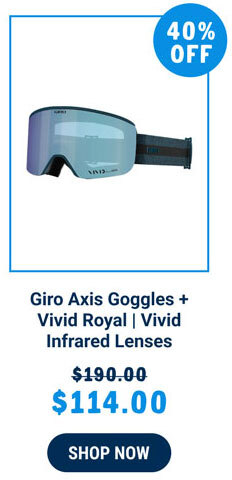 Giro Axis Goggles + Vivid Royal | Vivid Infrared Lenses