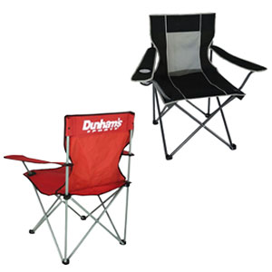 World Famous Logo or Mesh Folding Chair