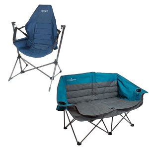 Black Sierra Doublewide Padded Sofa or Portal Hammock Chair