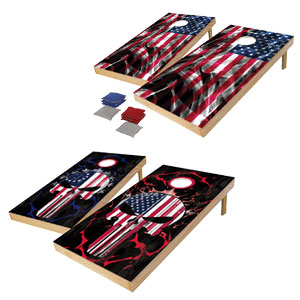 Bring It On Sports Authentic 2’ x 4’ Wood Traditional or Graphic Cornhole Set