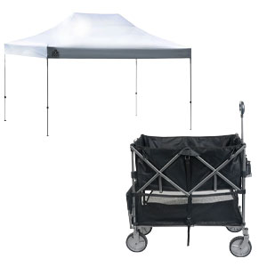 Portal Double Deck Fold Wagon or Quik Shade 10x15 Commercial Canopy