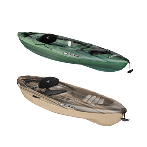 Pelican Quest Angler Sit-In or Sit-On Fishing Kayak, 10'