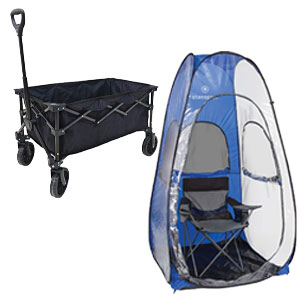 WFS Folding Wagon or Stansport Pop Up Multi Purpose Shelter
