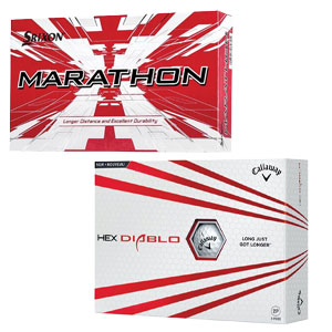Srixon Marathon or Callaway Hex Diablo Golf Balls