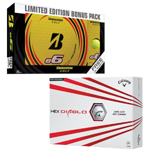 Callaway Hex Diablo or Bridgestone E6 Golf Balls