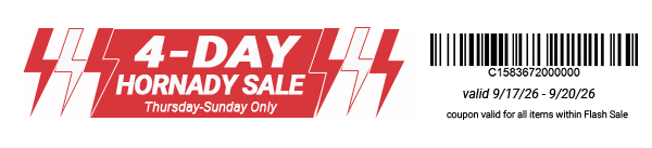 Hornady Flash Sale barcode