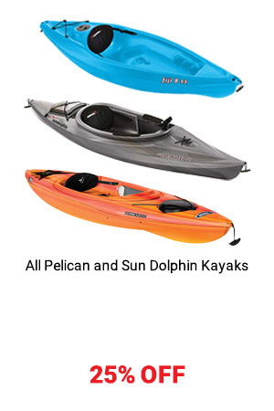 All Pelican and Sun Dolphin Kayaks
