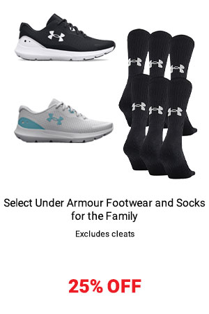 Select Under Armour Footwear and Socks for the Family — Excludes Cleats