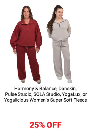 Sola Studio, Harmony & Blnce and Pulse Studio Women's Super Soft Fleece