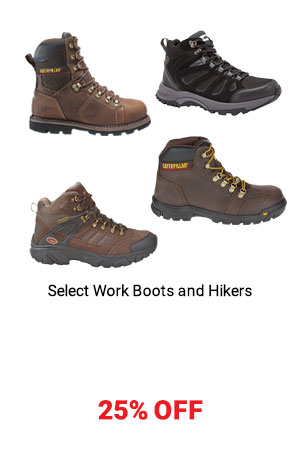 Select Name-Brand Work Boots & Hikers
