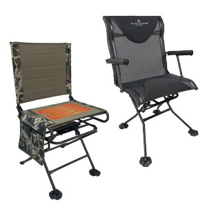 Black Sierra Heated Enage Swivel or Deluxe Swivel Blind Chair