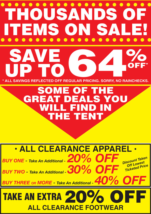 Tent Sale