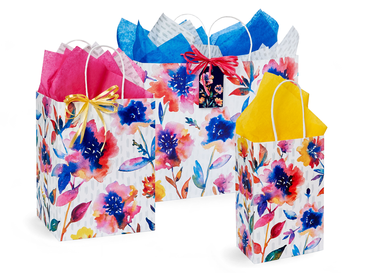 Floral Rain Gift Bags