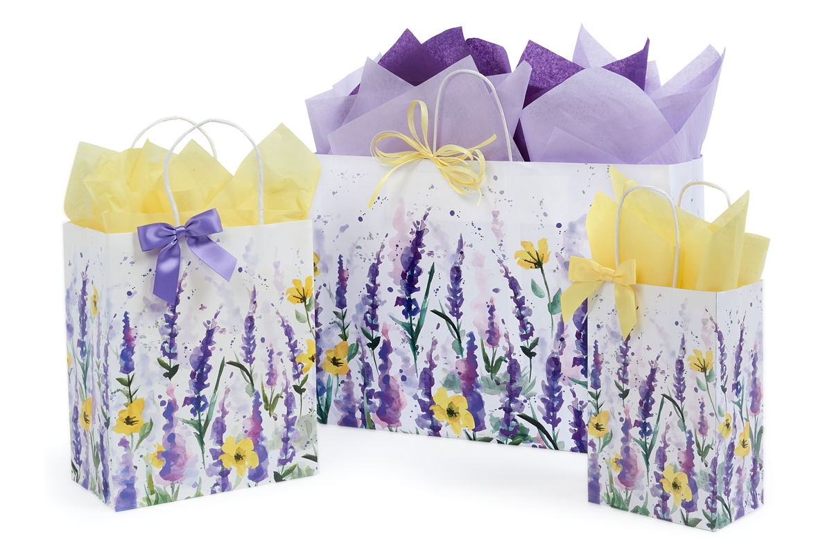 Watercolor Lavender Gift Bags