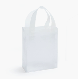 Clear Frosted Plastic Gift BAgs