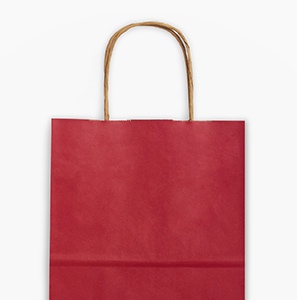 Red Kraft Bags Shopping