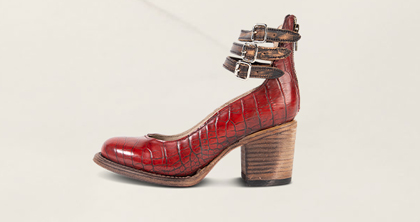 Randi Red Croco