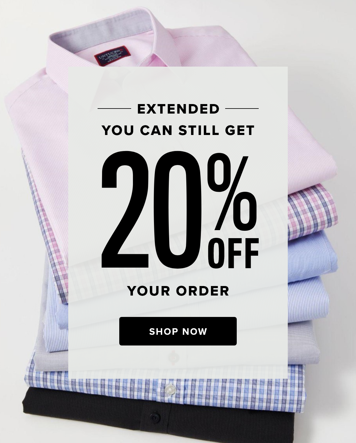 Extended | You can still get 20% Off