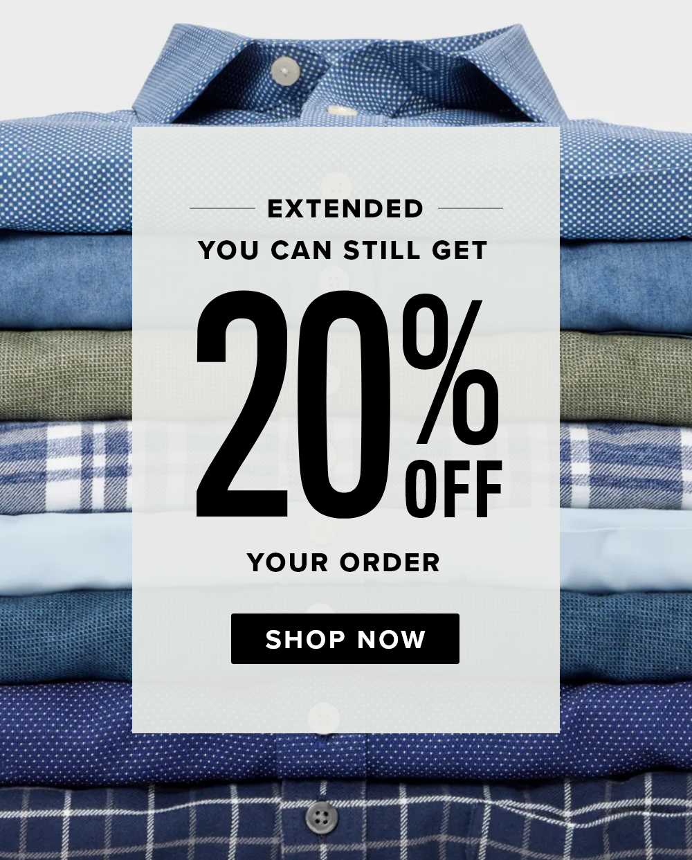 Extended | You can still get 20% Off