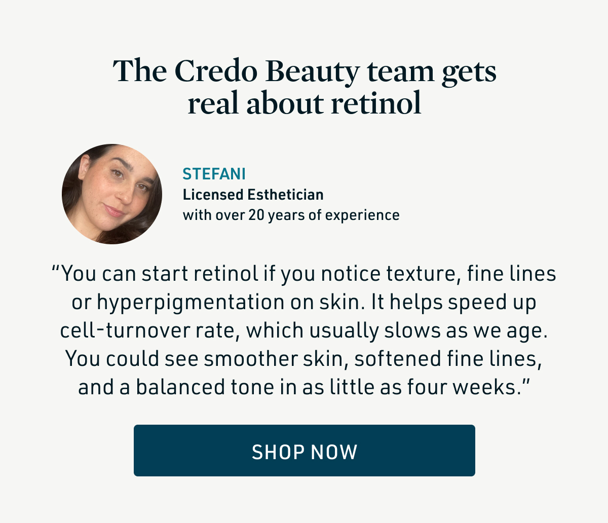 The Credo Beauty Team gets real about retinol