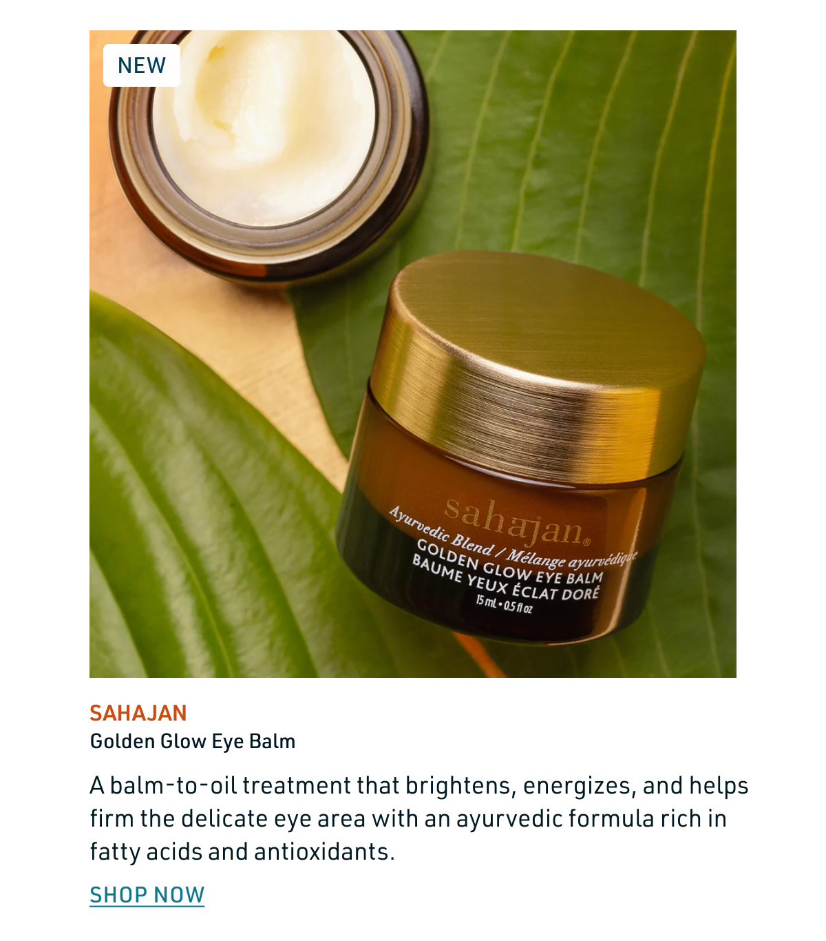 Sahajan Golden Glow Eye Balm