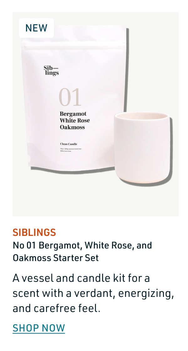 Siblings No 01 Bergamot, White Rose, and Oakmoss Starter Set