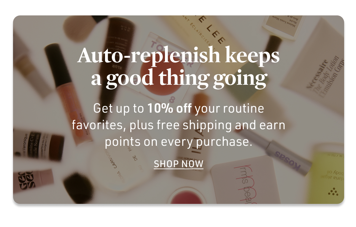 Auto-replenish keeps a good thing going