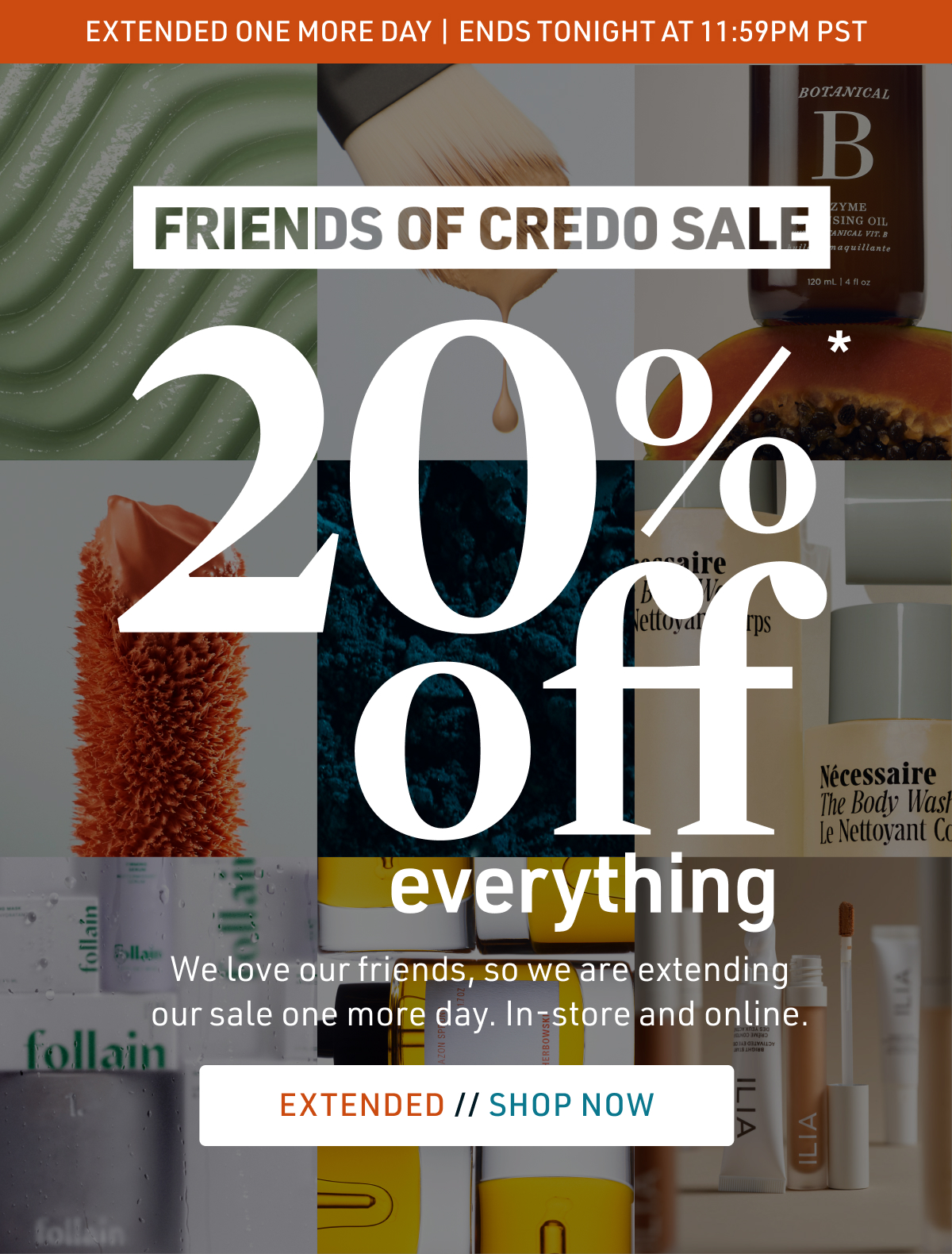 Extended one more day - Friends of Credo 20% off