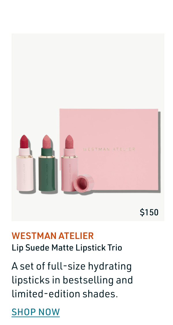 Westman Atelier Lip Suede Matte Lipstick Trio