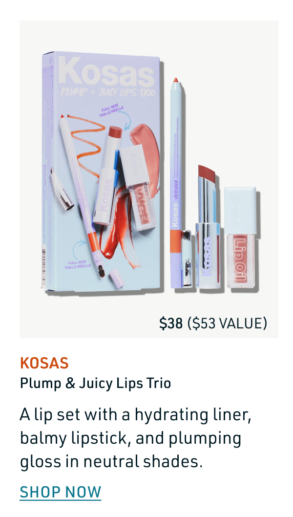 Kosas Plump & Juicy Lips Trio