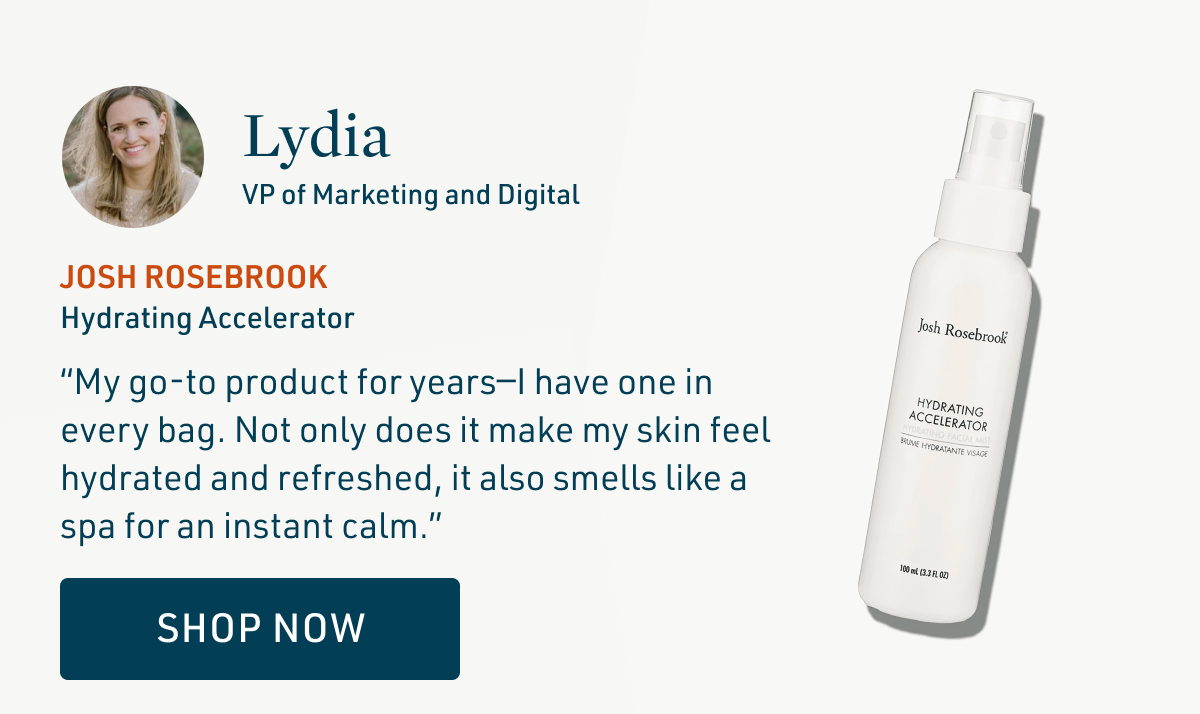 Josh Rosebrook Hydrating Accelerator