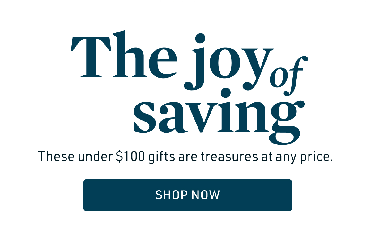 The joy of saving