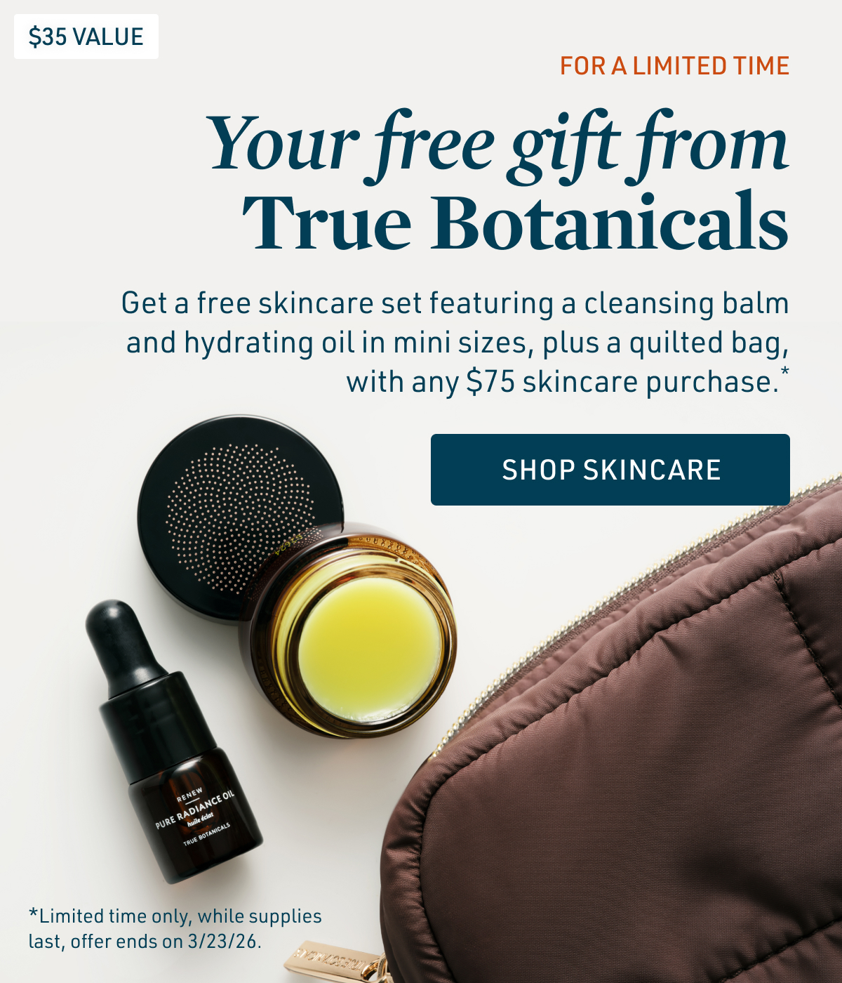 Your free gift from True Botanicals