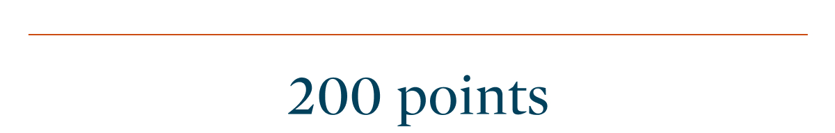 200 points