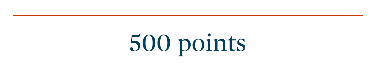 500 points