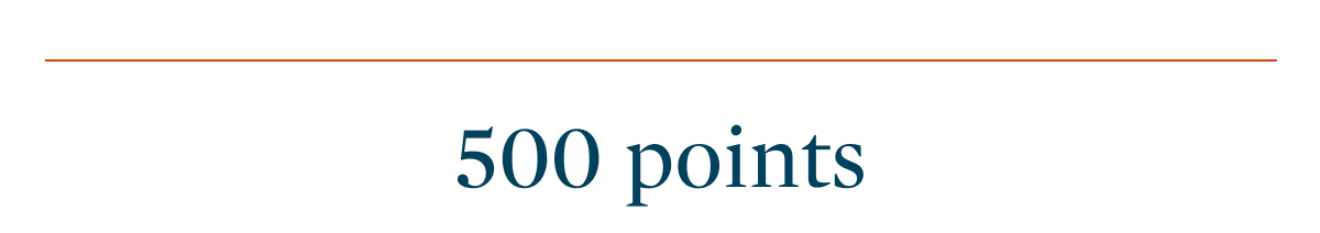500 points/1000 points