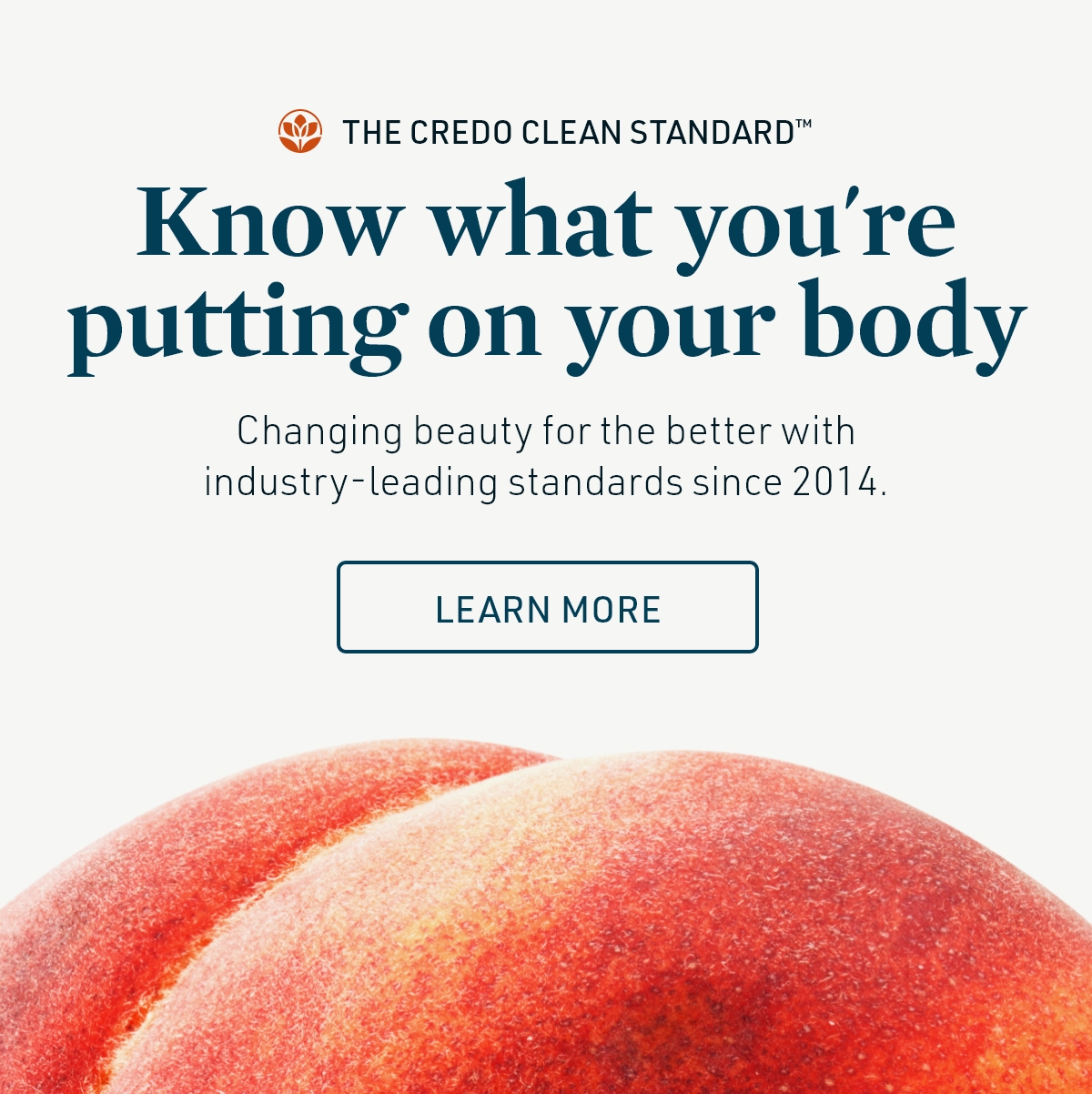 The Credo Clean Standard™ | Know what you're putting on your body | LEARN MORE