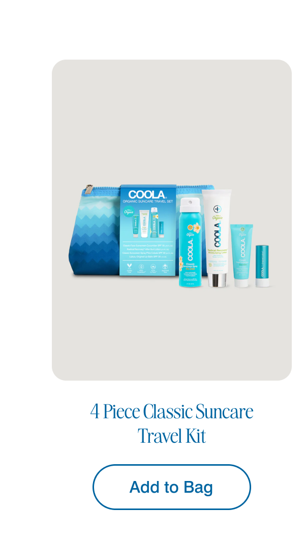 4 Piece Classic Suncare Travel Kit