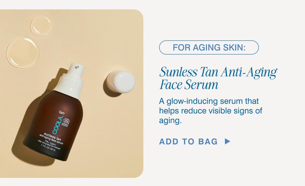 For Aging Skin: Sunless Tan Anti-Aging Face Serum