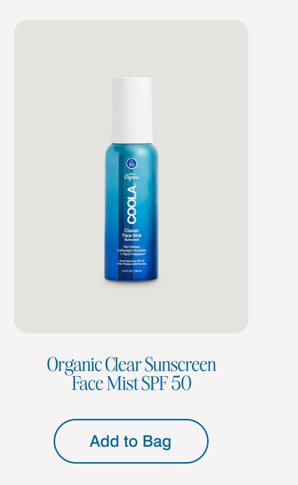 Clear Sunscreen Face Mist SPF 50