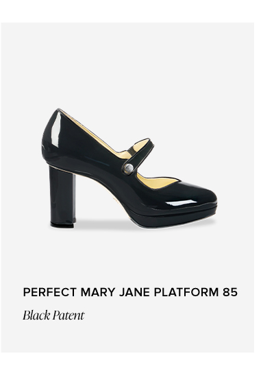 PERFFECT MARY JANE PLATFORM 85 Black Velvet