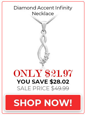 Diamond Accent Infinity Necklace, 18 Inches