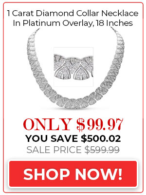 Elegant, Dramatic 2 Carat Diamond Collar Necklace In Platinum Overlay, 18 Inches. Brand New In 2024!