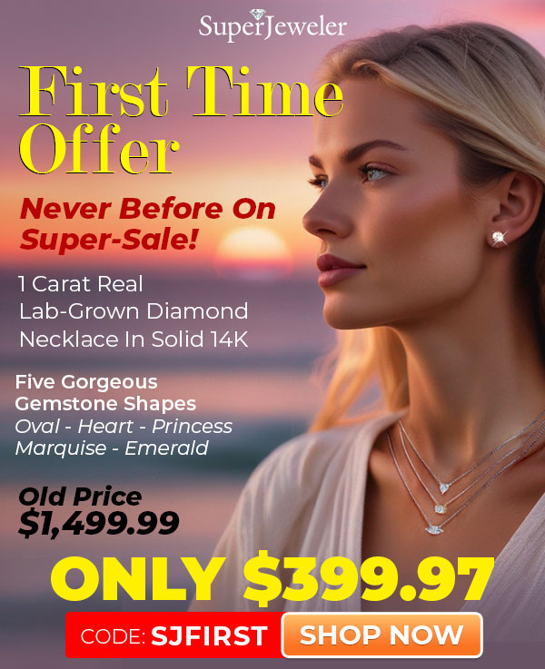1 Carat Real Lab-Grown Diamond Necklace In Solid 14K Choose Oval or Marquise or Heart or Emerald-Cut or Marquise Old Price $1499.99 ONLY $399.97 Code SJFirst