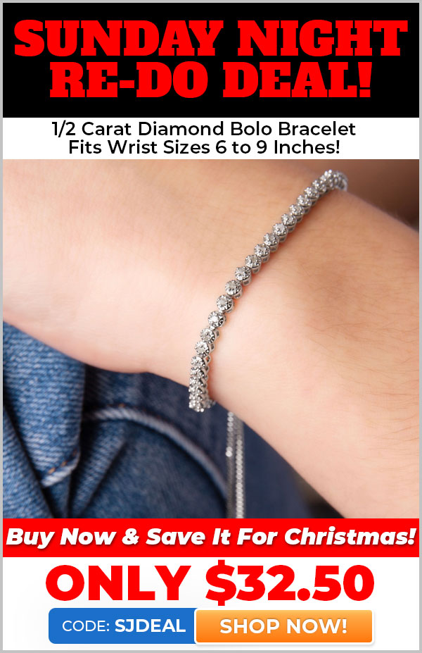 1/2 Carat Diamond Adjustable Bolo Slide Tennis Bracelet