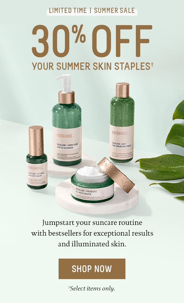 30% Off Your Summer Skin Staples