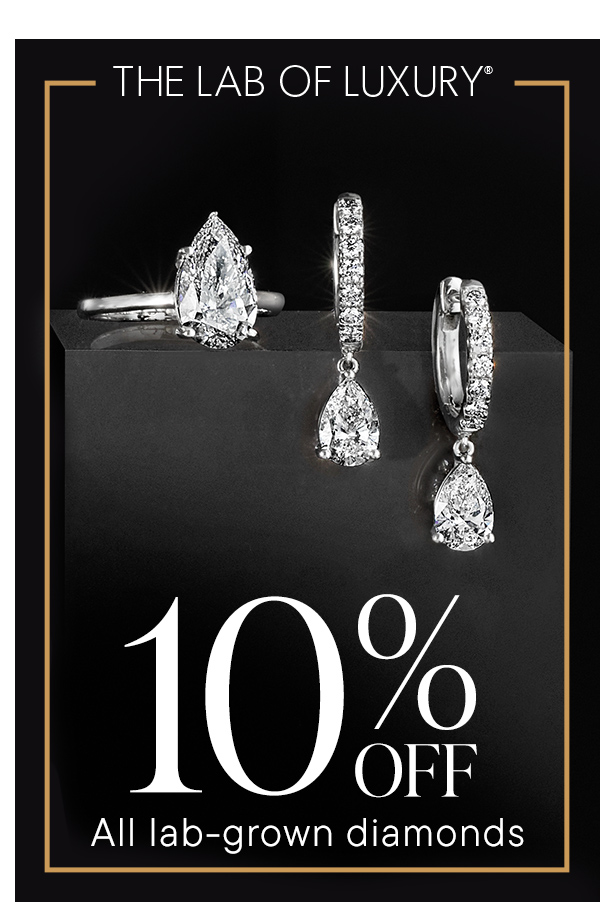 10% Off Lab-Grown Diamond Jewelry