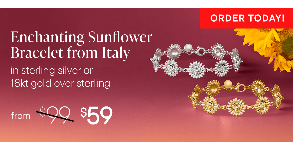 Sunflower Bracelet. $59