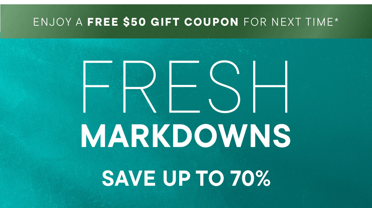 Fresh Markdowns